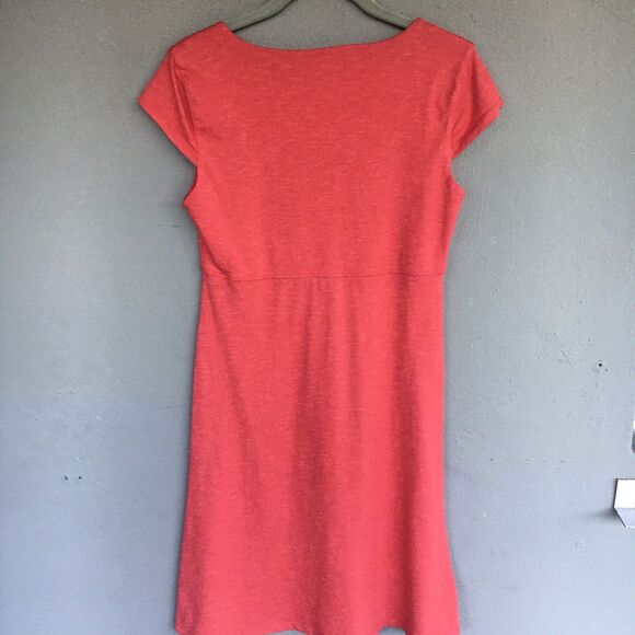 Toad & Co Rosemarie Dress Women S Coral Organic Cotton Scoop Neck Pockets Casual - Picture 7 of 12